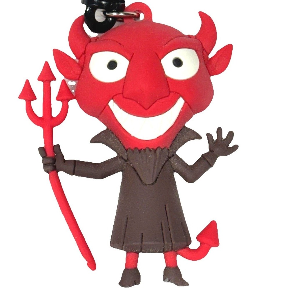 Disney Nightmare Before Christmas Devil 3D Bag Clip‎ Unisex OS Rubber Keychain